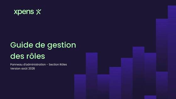 Guide de gestion des rôles